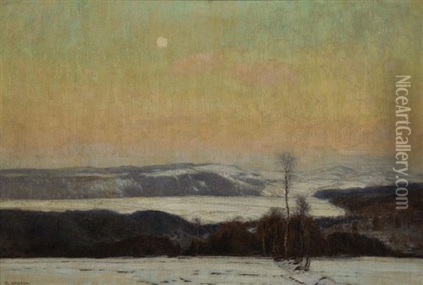Winter Mood Oil Painting - Alois Kalvoda