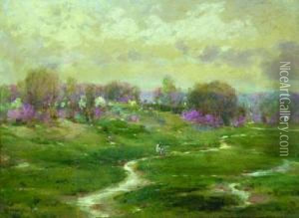 Hills In Bloom Oil Painting - William Henry Holmes