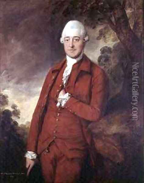 Sir Christopher Whichcote Oil Painting - Thomas Gainsborough