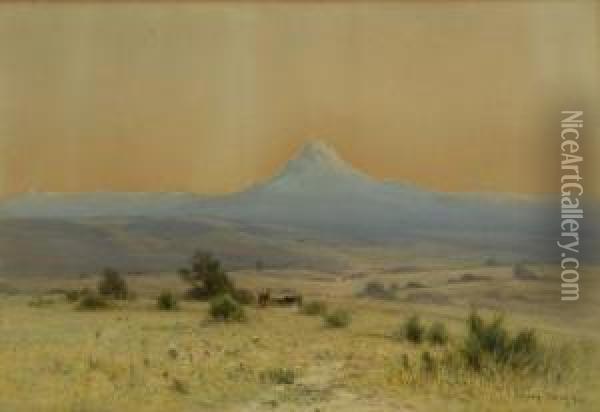 Morning On Cook's Peak, New Mexico Oil Painting - Harvey Otis Young