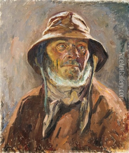 Fisherman Of Etaples Oil Painting - Izsak Perlmutter