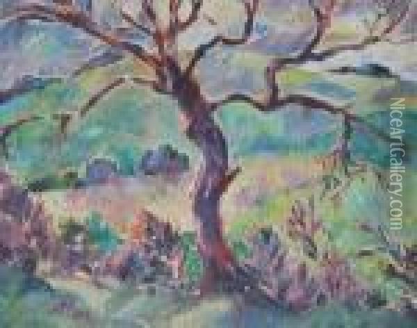 Pastoral Landscape Oil Painting - James Brown