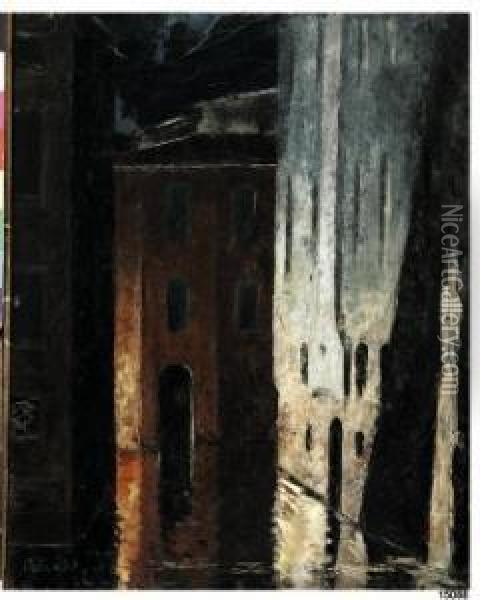 Notturno Oil Painting - Vittorio Petrella Da Bologna