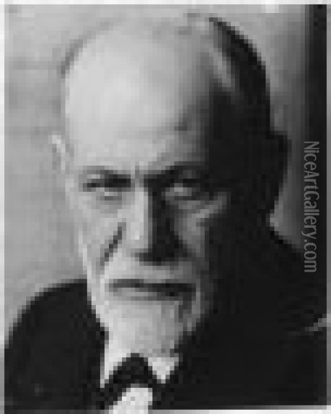 Sigmund Freud Oil Painting - Ferdinand Schmutzer