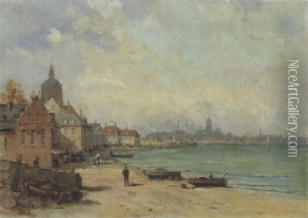 Plage Du Nord Oil Painting - Gustave Mascart
