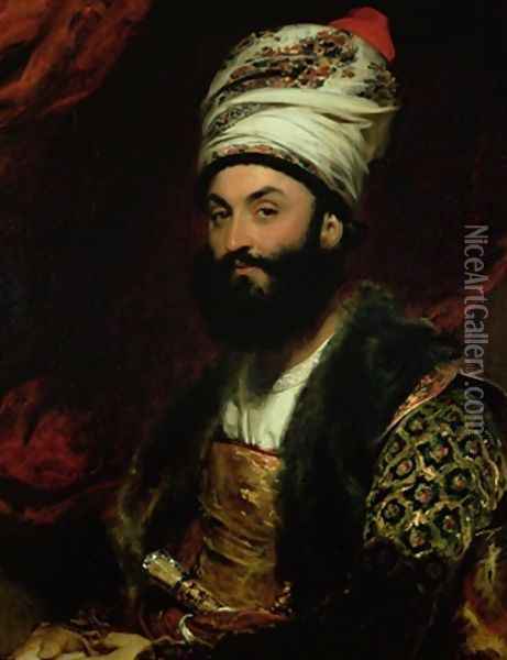 Portrait of Mirza Abul Hassan Khan Oil Painting - Sir Thomas Lawrence