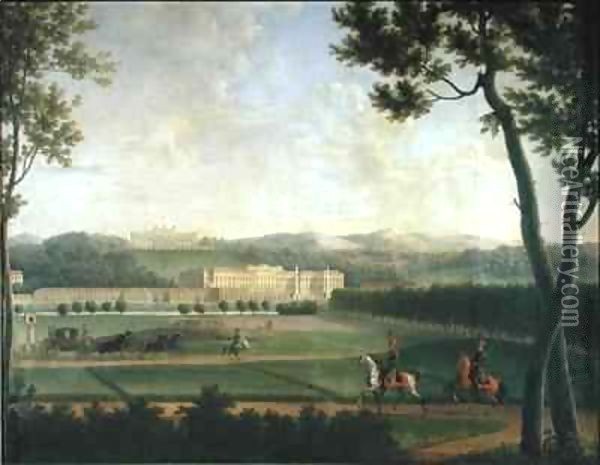 Schloss Schonbrunn Oil Painting - Jean and Vernet, Antoine Bidauld