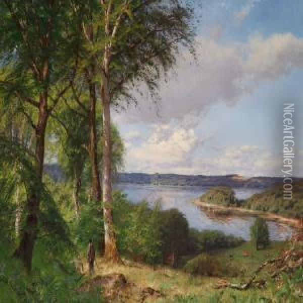 Skarritso Oil Painting - Godfred B.W. Christensen