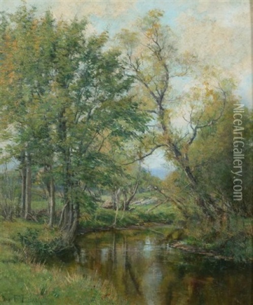 Early Spring Oil Painting - Olive Parker Black