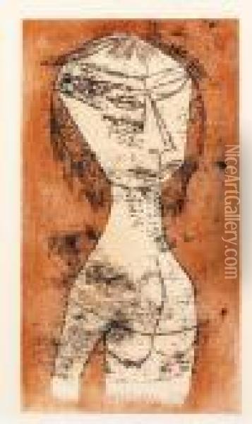 Die Heilige Vom Innern Licht Oil Painting - Paul Klee