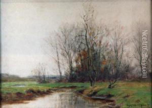 Falllandscape Oil Painting - William Merritt Post
