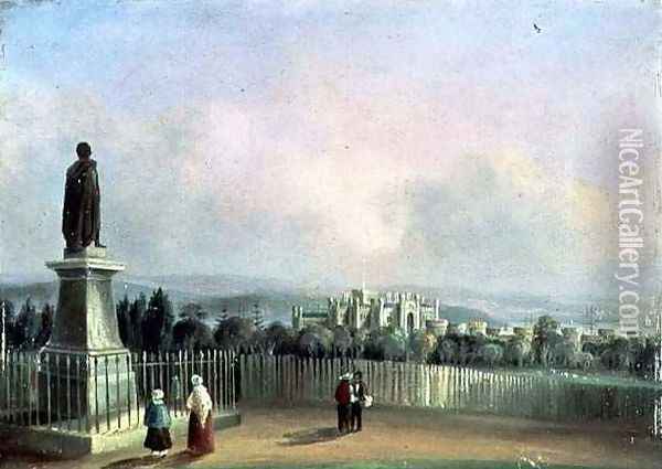 View of Old Government House, Sydney, c.1843-60 Oil Painting - George Edward Peacock