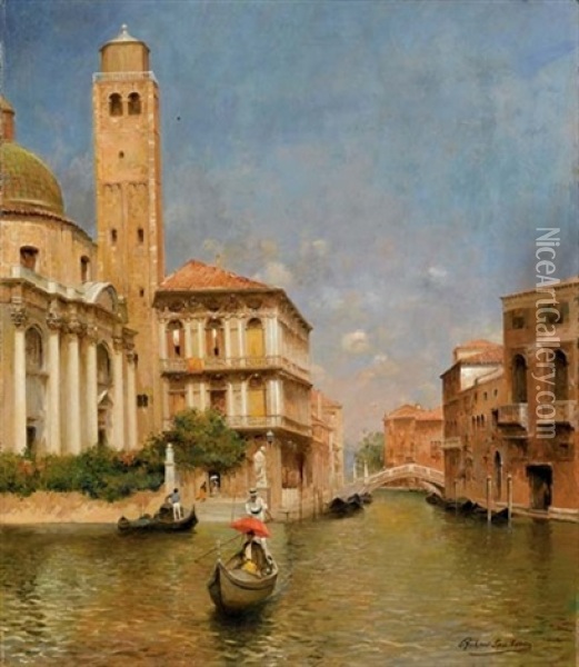 San Geremia, With Palazzo Labia - Venice Oil Painting - Rubens Santoro