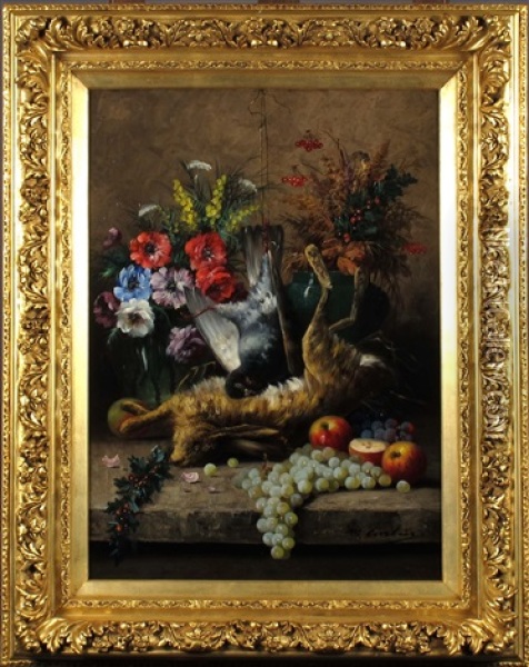 Nature Morte (2 Works) Oil Painting - Max Carlier