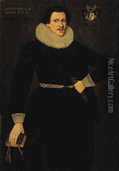 Portrait of a nobleman, probably Willem van den Bergh (born 1599) Oil Painting - Dutch School