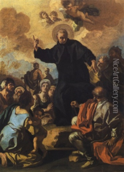 La Predica Di Sant' Ignazio Di Loyola Oil Painting - Jacopo Cestaro