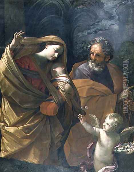 The Flight into Egypt Oil Painting - Guido Reni