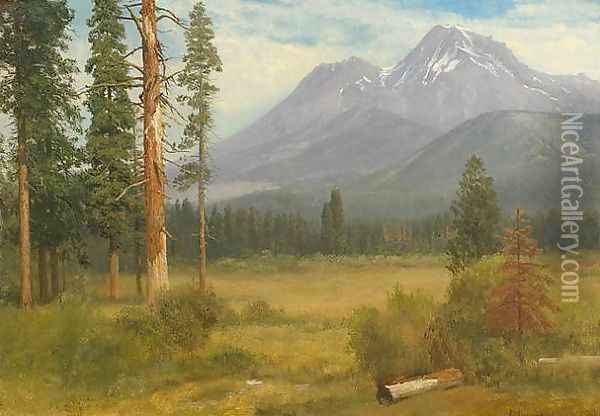 Mt. Shasta, California Oil Painting - Albert Bierstadt