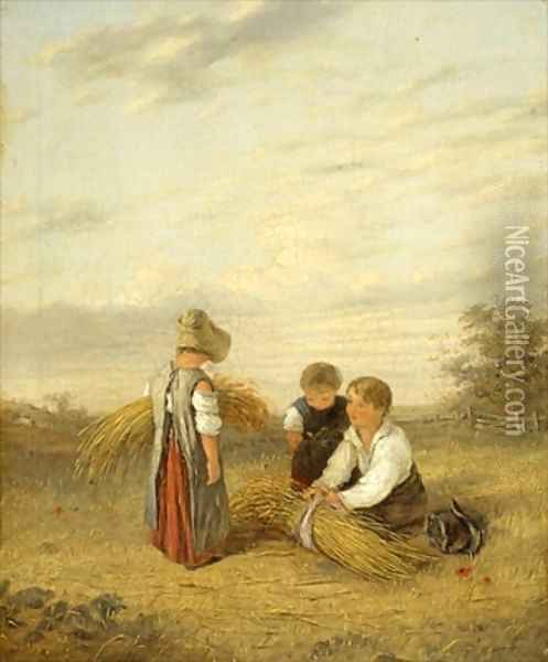 Harvest Time Oil Painting - William Collins