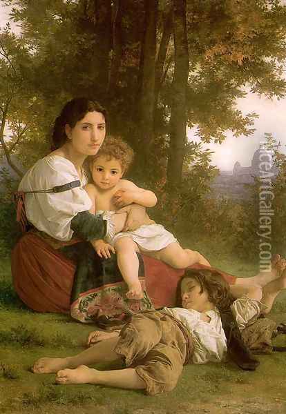 Rest 1879 Oil Painting - William-Adolphe Bouguereau