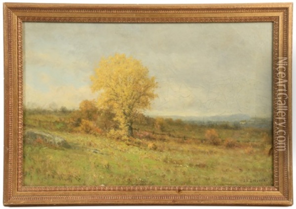 Hudson Valley Summer Landscape Oil Painting - James Renwick Brevoort