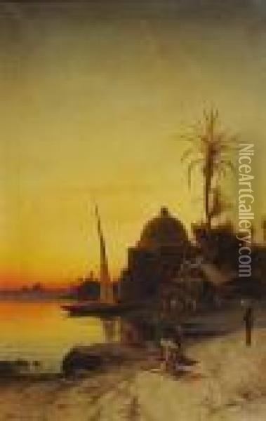 Kairo Oil Painting - Hermann David Salomon Corrodi