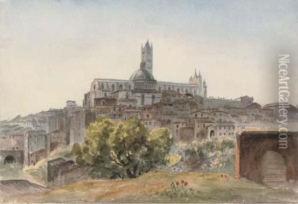 The Cathedral From S. Domenico Oil Painting - Harriet Cheney
