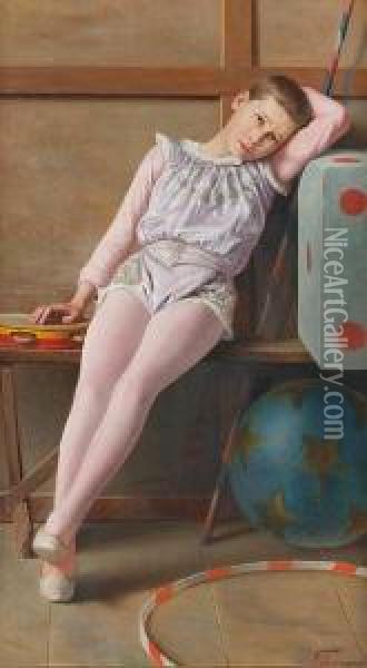 The Circus Boy Oil Painting - Vittorio Rignano