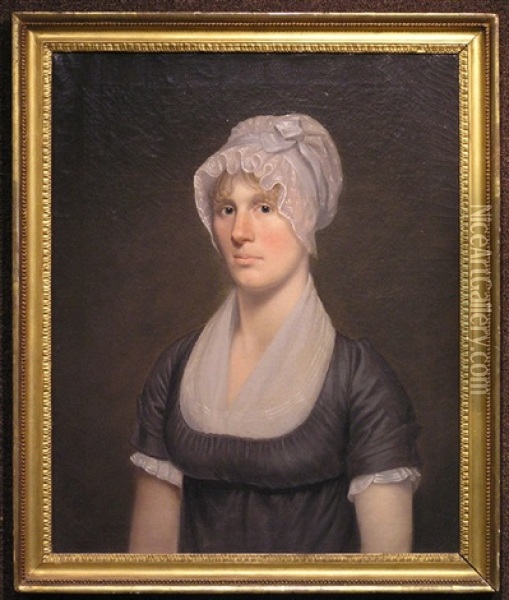 Portrait Of Ann Ballard Nicholson Oil Painting - John Trumbull