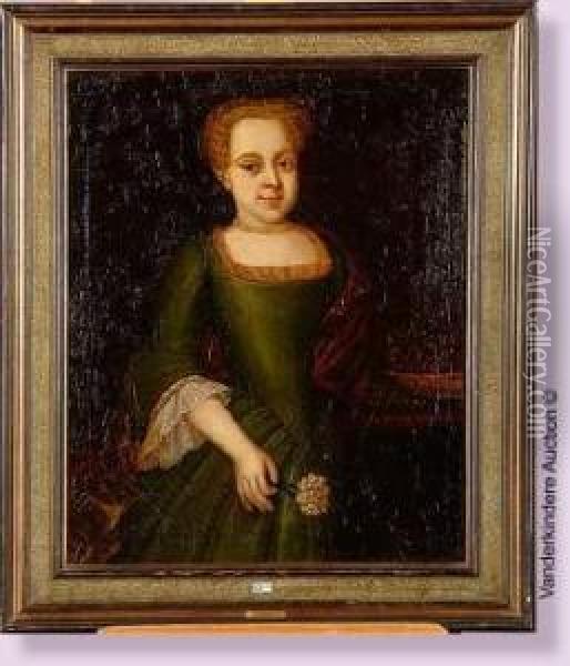 Portrait De Maria Sophia Grunert Oil Painting - Gottfried Sporleder