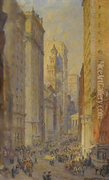 Broad Street, New York Oil Painting - Colin Campbell Cooper
