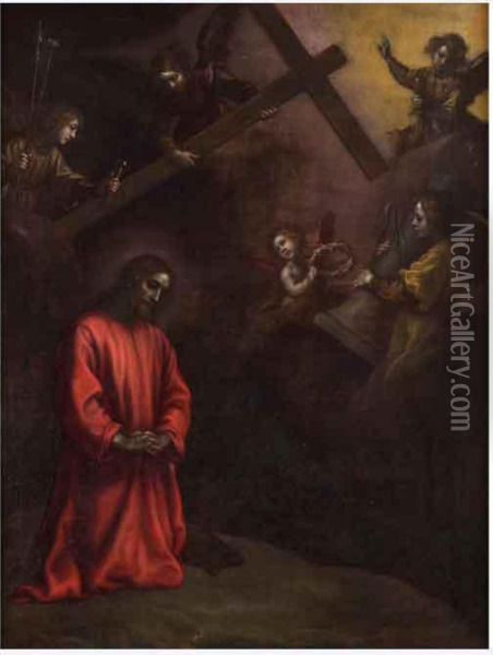 Cristo Orante Oil Painting - Francesco Curradi