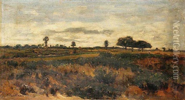 A Landscape Near Velizy Oil Painting - Anton Chittussi