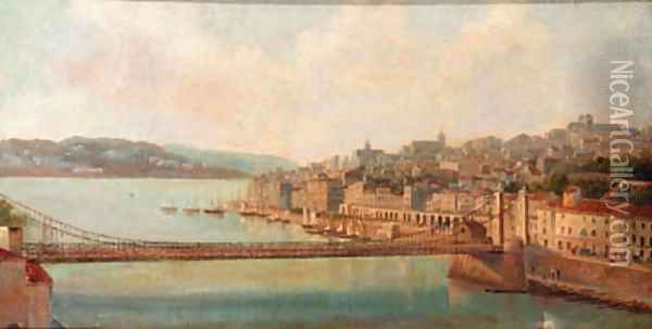 View of Lissabon Oil Painting - European School