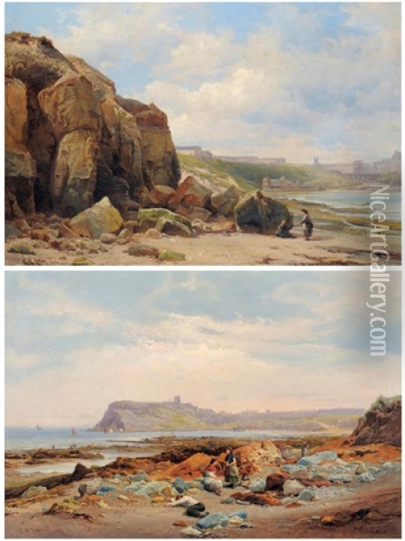 Scarborough (2 Works) Oil Painting - Edward Henry Holder