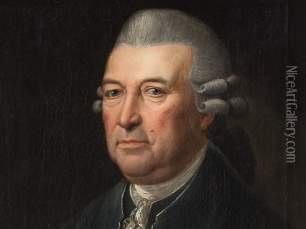 Portrait Of A Strasbourg Citizen Oil Painting - Johann Jacob Sorg