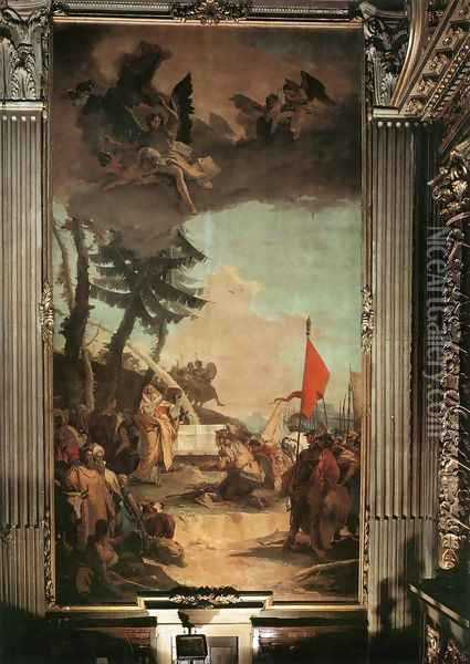 The Sacrifice of Melchizedek Oil Painting - Giovanni Battista Tiepolo