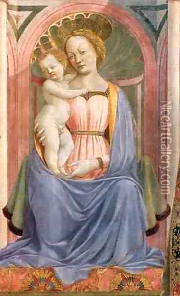 The Madonna And Child With Saints (Detail) 1 1445 2 Oil Painting - Domenico Di Michelino