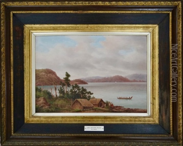 Lake Waikaremoana Oil Painting - William George Baker