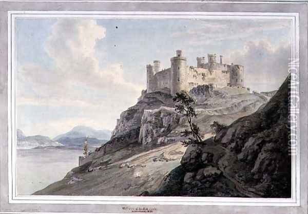Harlech Castle, 1777 Oil Painting - Paul Sandby