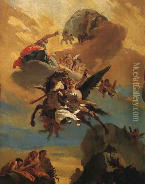 Perseus and Andromeda 1730 Oil Painting - Giovanni Battista Tiepolo