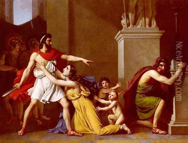 Pyrrhus And Polites Oil Painting - Pierre Narcisse