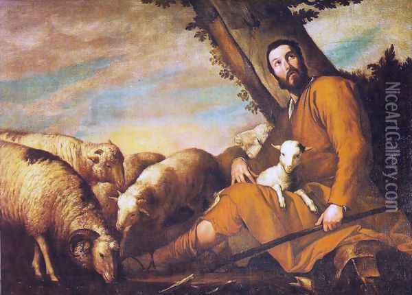 Jacob and the herd Oil Painting - Jusepe de Ribera