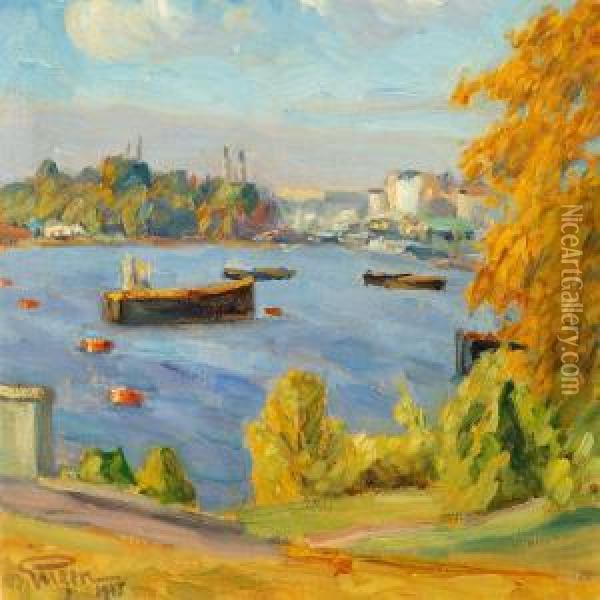 The Colours Of Autumn Oil Painting - Prince Eugen Of Sweden