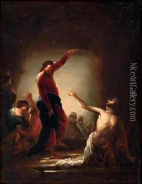 La Resurrezione Di Lazzaro Oil Painting - Johann Zick