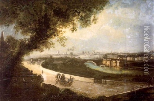 A View Of Dublin From Islandbridge Oil Painting - William Sadler the Younger