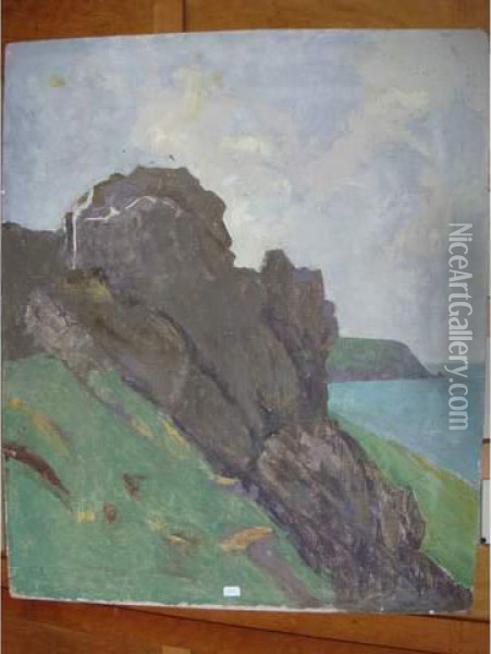 Bord De Mer - Oil Painting - Charles, L'Aine Lemire