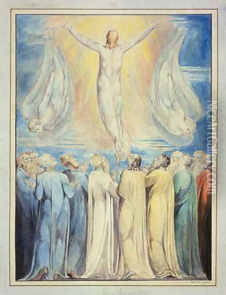 The Ascension, c.1805-6 Oil Painting - William Blake