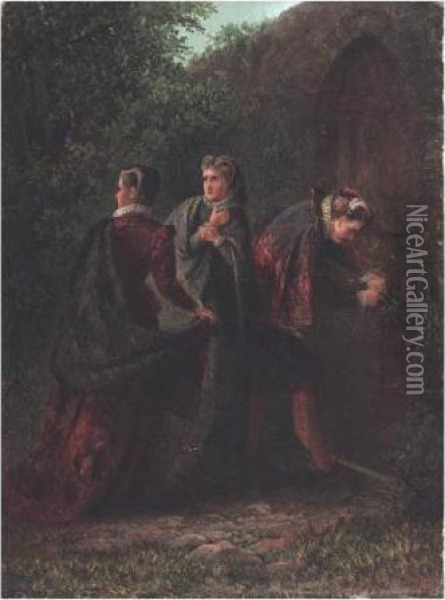 The Escape Of Mary Queen Of Scots Oil Painting - Charles Stuart