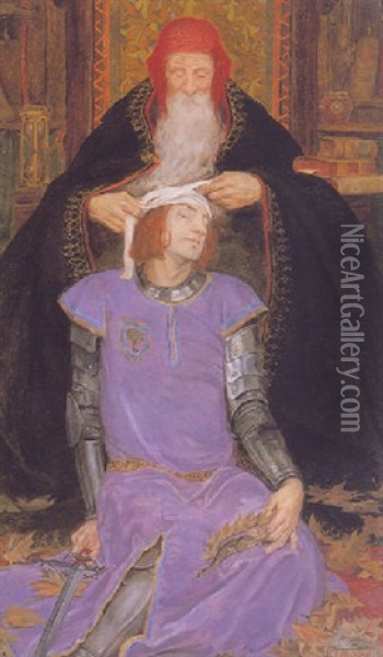 The Wounded Soldier Oil Painting - Eleanor Fortescue-Brickdale